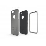 Wholesale Apple iPhone 5 5S Strong Armor Hybrid with Stand (Space Gray)